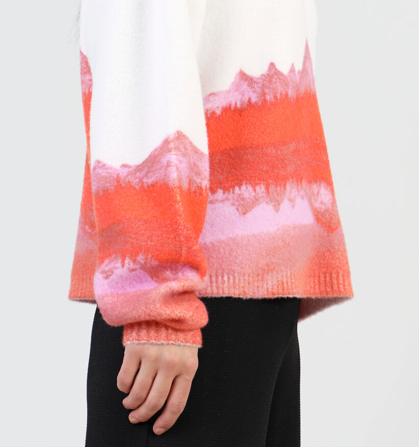 Pieces Nebraska Witte Wollen trui voor dames (359049)