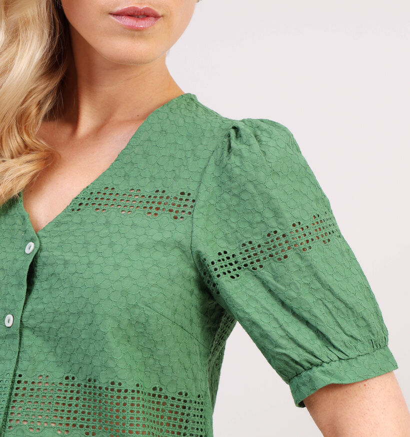 Pieces Taya Groene Blouse voor dames (357391)