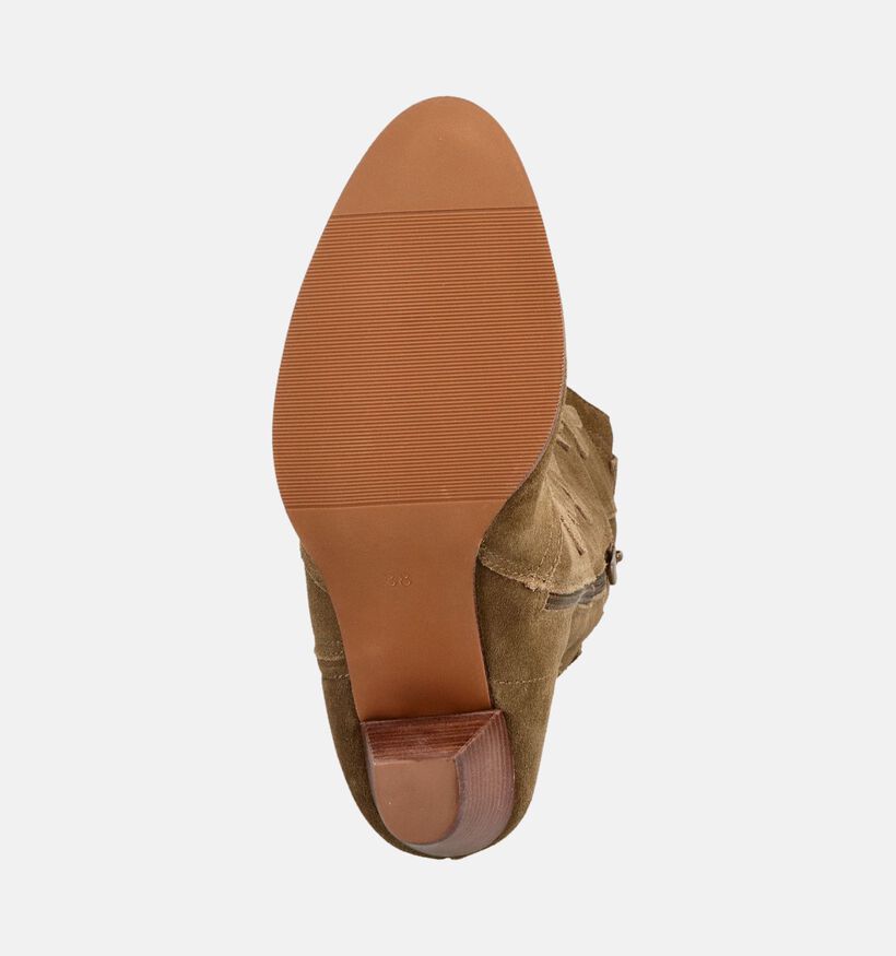 La Strada Kakigroene Lange Cowboylaarzen voor dames (379601)