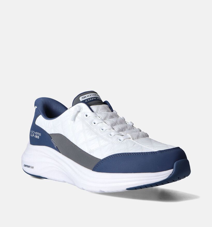 Skechers Vapor Foam Cozy Baskets en Blanc pour hommes (351877)