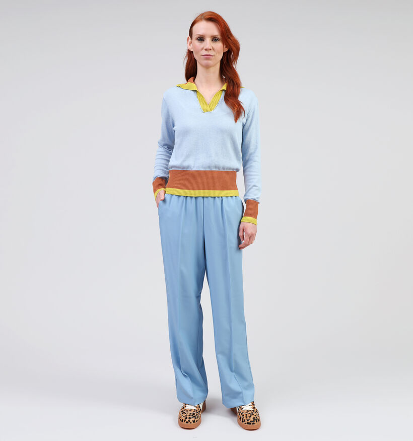 Laurent David Blauwe Polo Trui voor dames (361049)