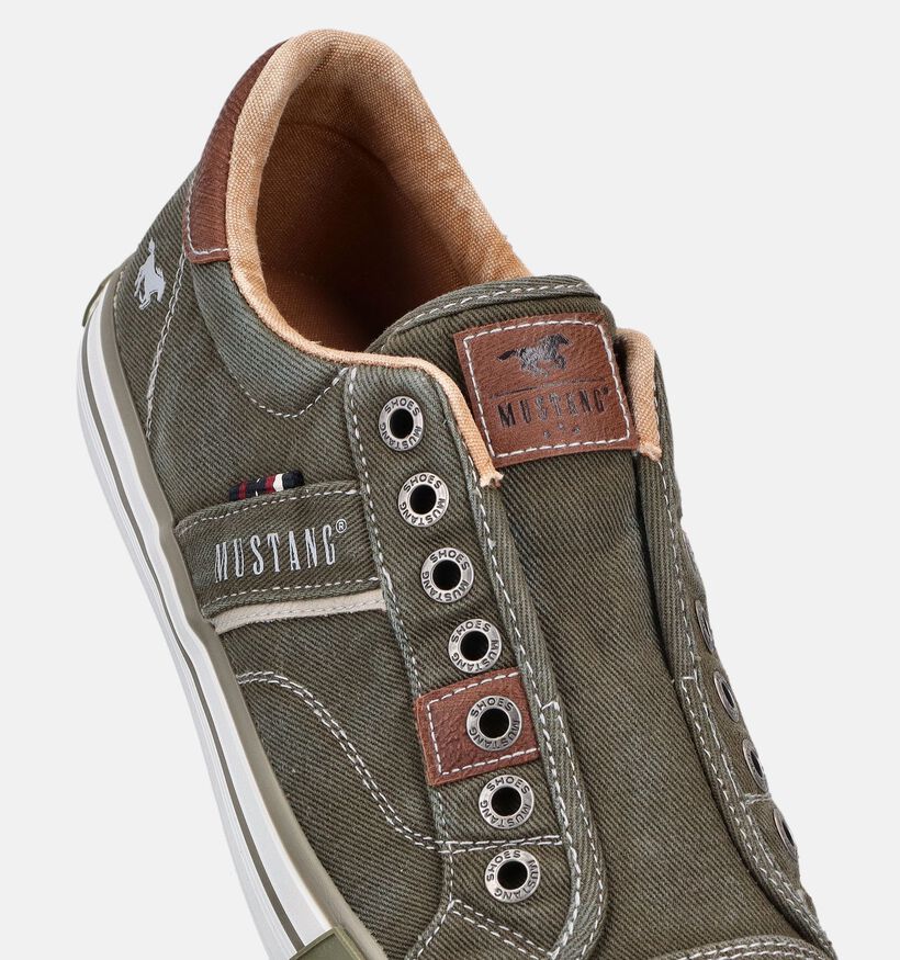Mustang Chaussures &agrave; lacets en Vert kaki pour hommes (372964)