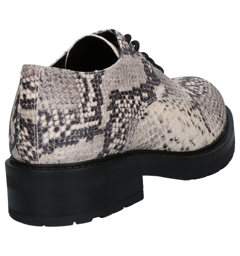 Bullboxer Veterschoenen Crème in leer (258301)
