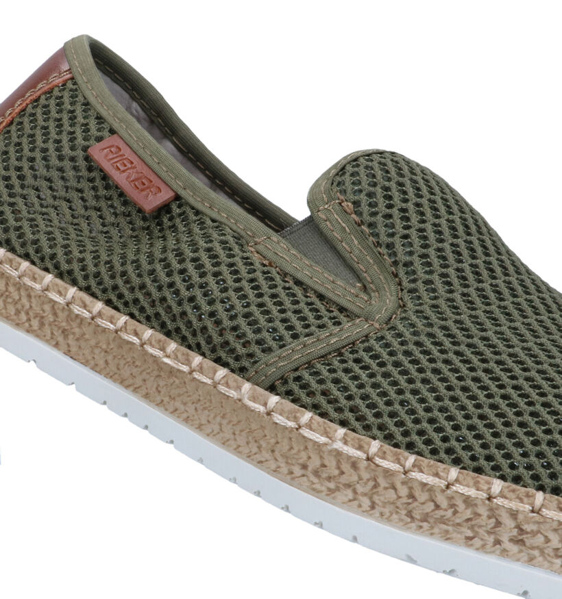 Rieker Chaussures à enfiler en Vert foncé pour hommes (323580)