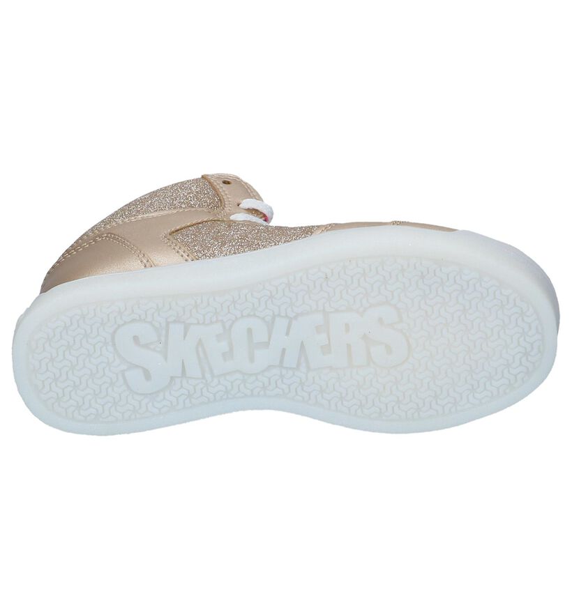 Skechers Baskets basses en Or en simili cuir (222866)