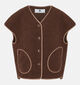 Laurent David Donkerbruine Bodywarmer voor dames (382010)