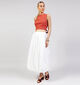 Minus Oline Witte Midi-Rok voor dames (371814)