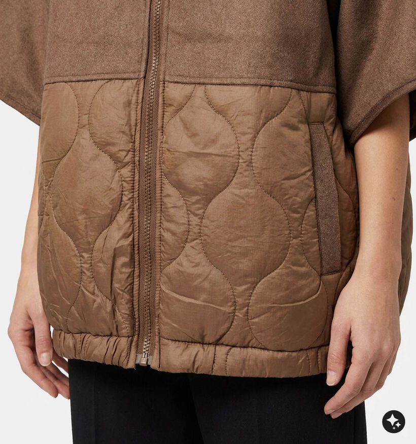 Laurent David Cordoba Donkerbruine Korte Jas voor dames (382018)