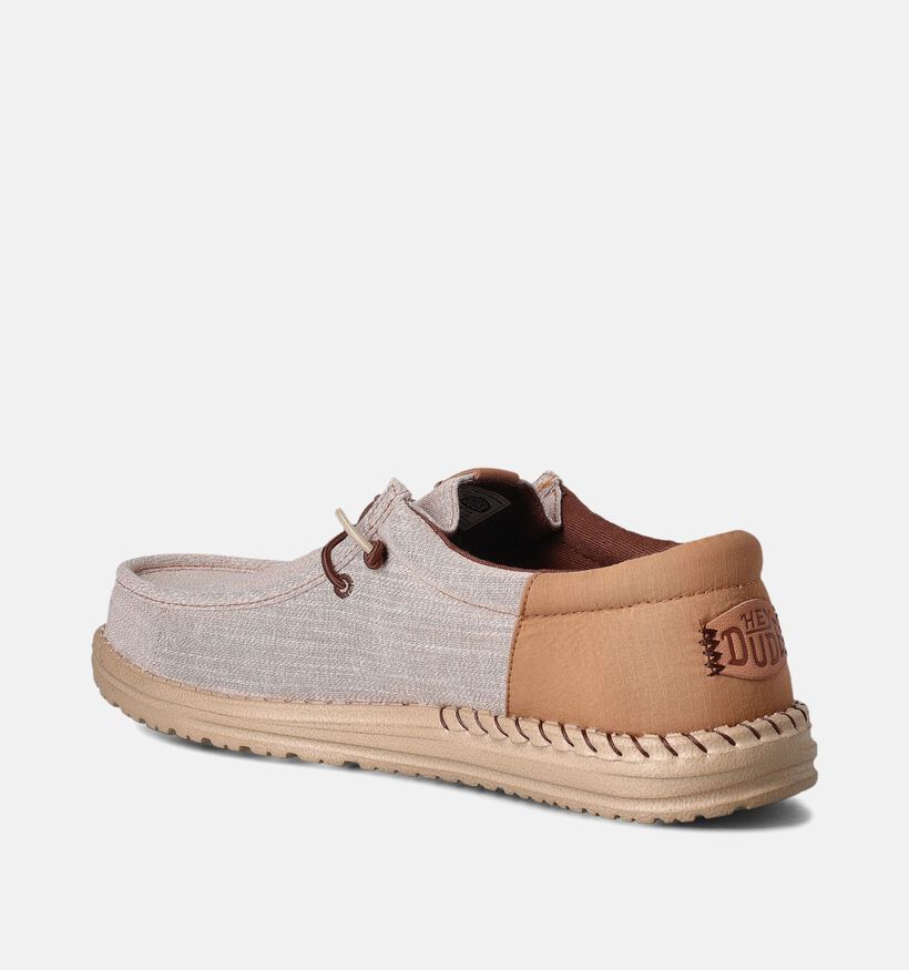 HEYDUDE Wally Funk Nylon Craft Mocassins en Marron pour hommes (365960) - pour semelles orthopédiques