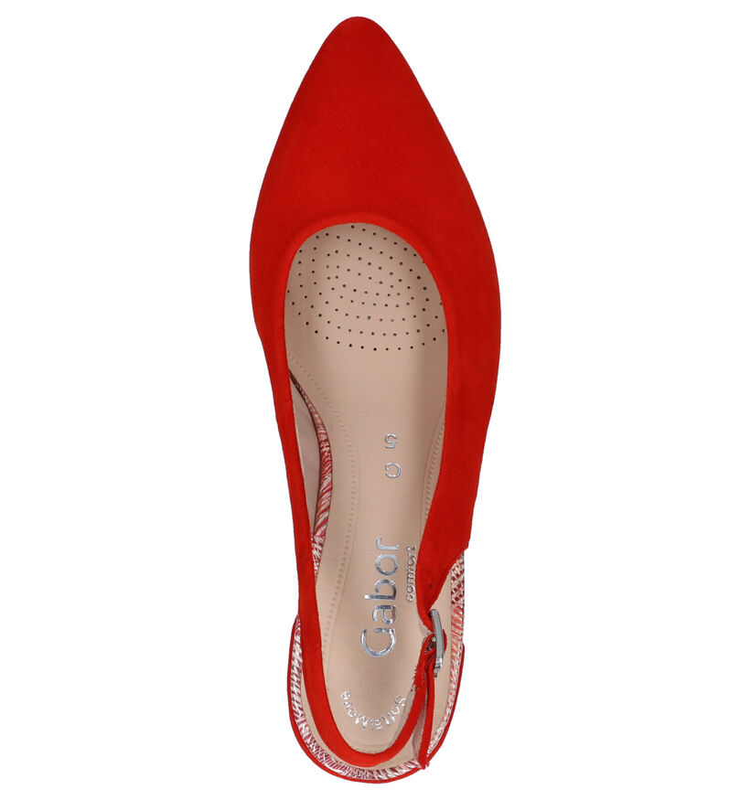 Gabor Soft Move Escarpins en Rouge en nubuck (271706)