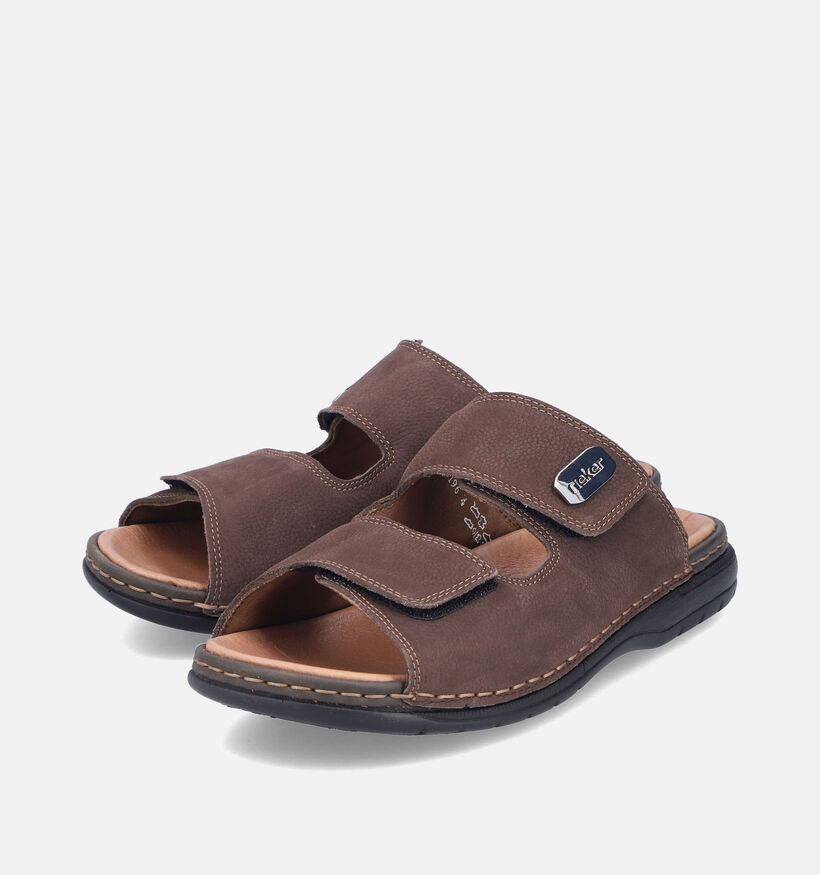 Rieker Nu-pieds casual en Marron pour hommes (354831)