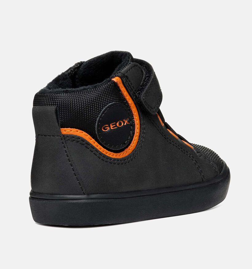 Geox Gisli Zwarte Hoge schoenen voor jongens (345944) - geschikt voor steunzolen