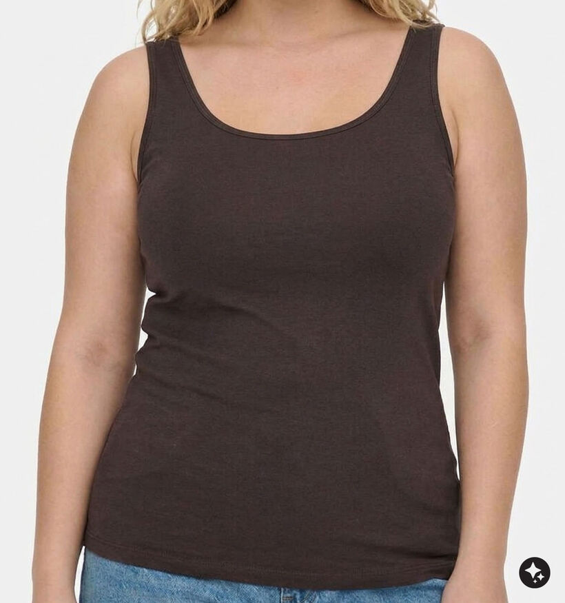ONLY Carmakoma Cartime D&eacute;bardeur en Brun fonc&eacute; pour femmes (381905)