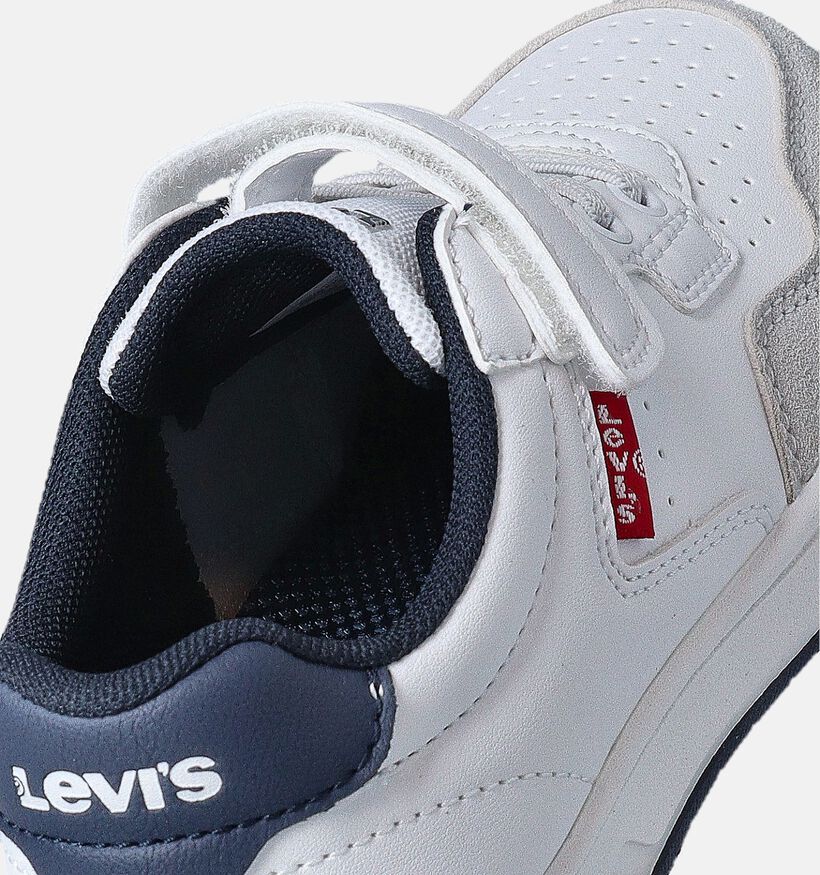 Levi's Kingdom Chaussures à scratch en Blanc pour garçons (354194)