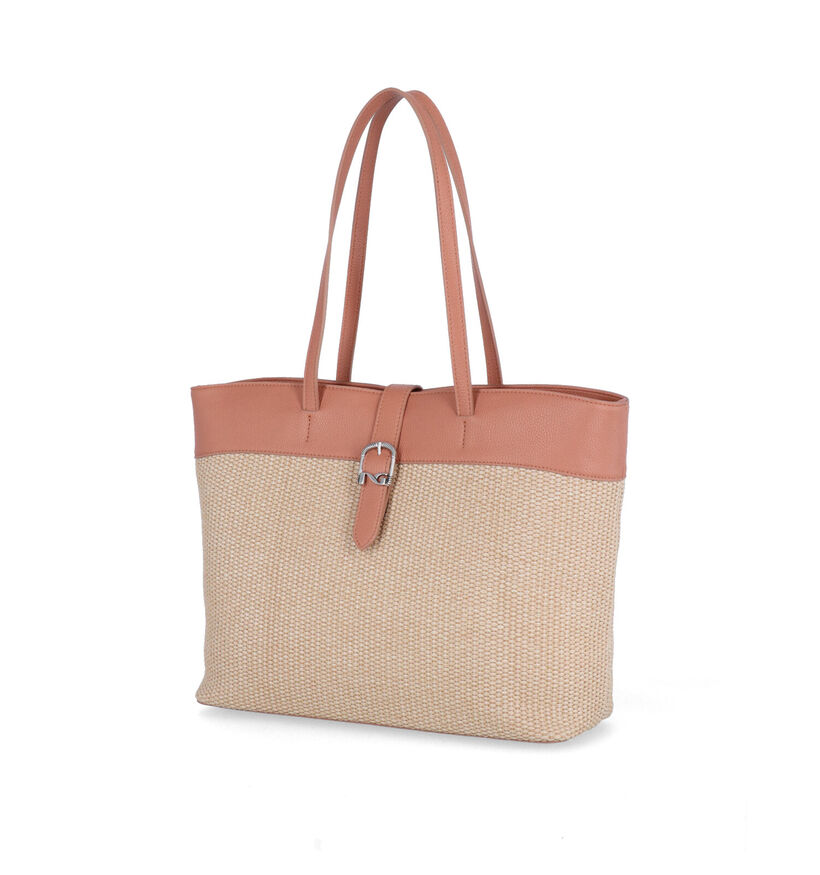 NeroGiardini Beige Shopper in kunstleer (307533)