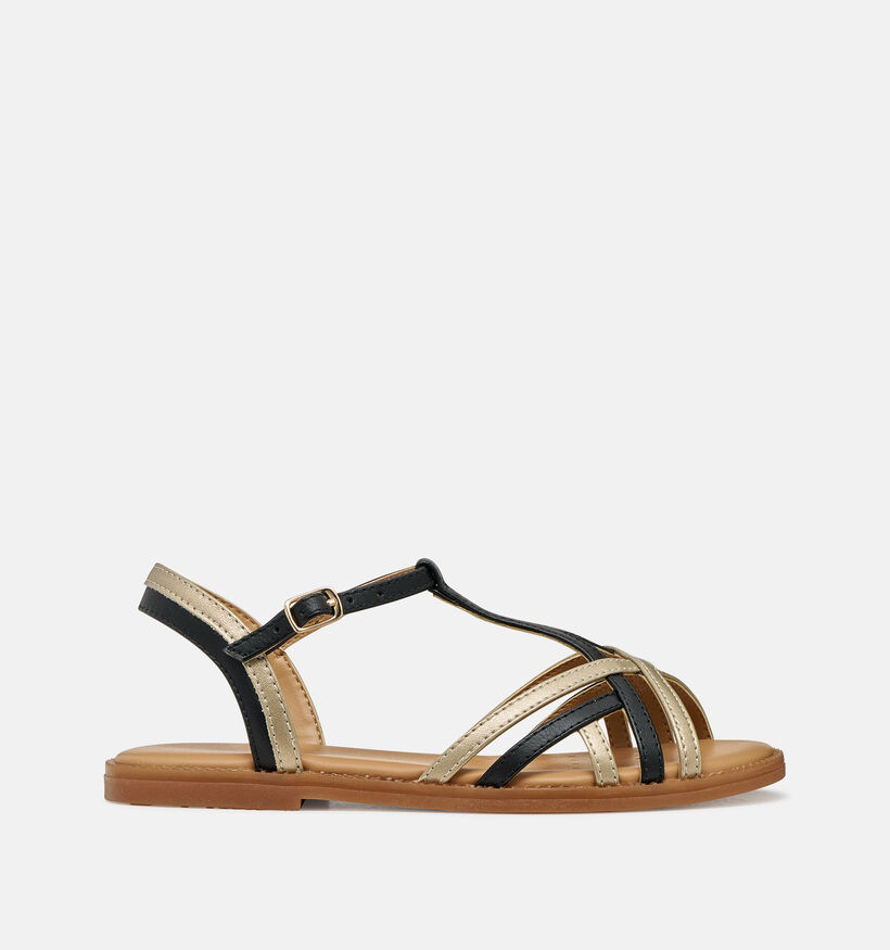Geox Karly Gouden/Zwarte Sandalen voor meisjes (370120)