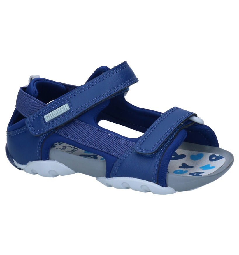 Camper Blauwe Sandalen in stof (288738)