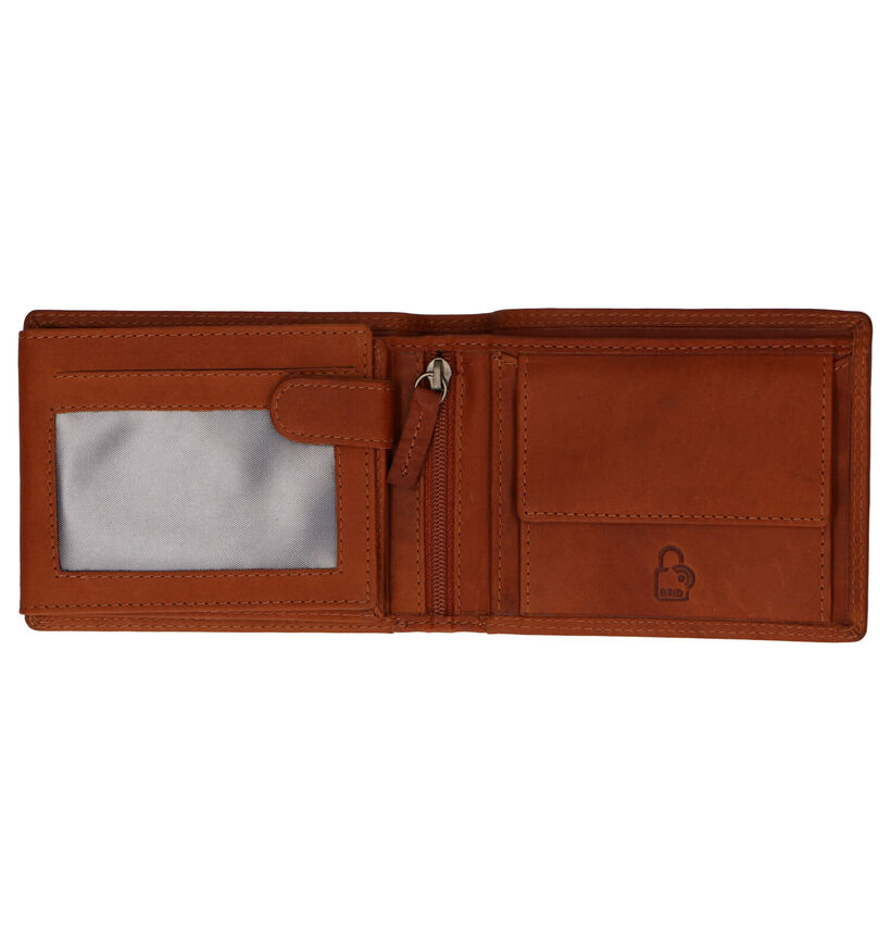 Euro-Leather Portefeuille en Cognac en cuir (310417)