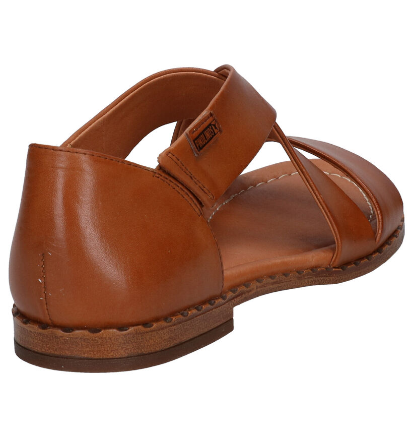 Pikolinos Algar Oranje Sandalen in leer (289249)