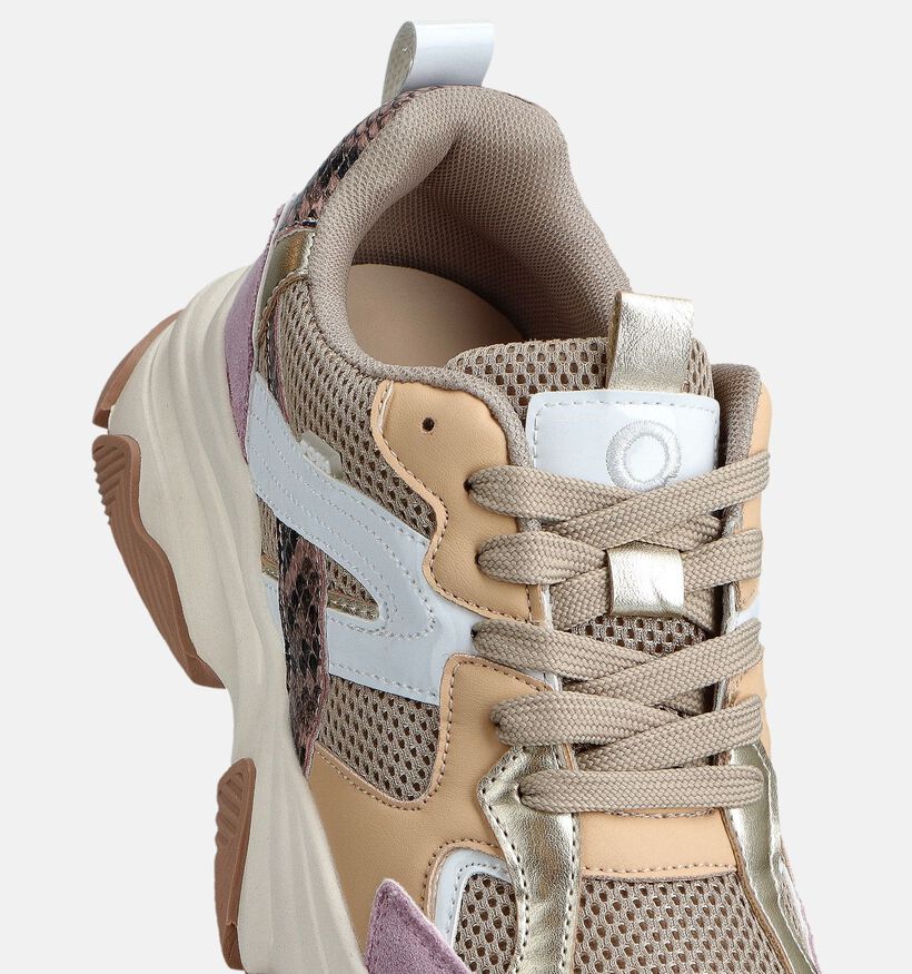 Posh by Poelman Roze Veterschoenen voor dames (368773) - geschikt voor steunzolen