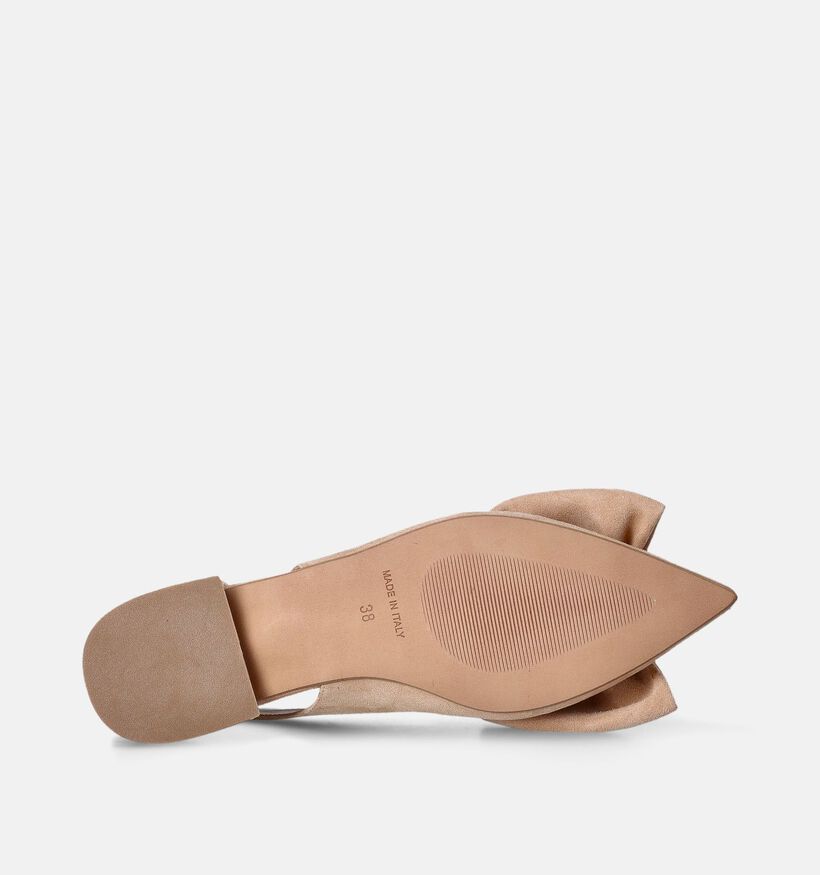 Laurent David Beige Slingback ballerina's voor dames (357623)