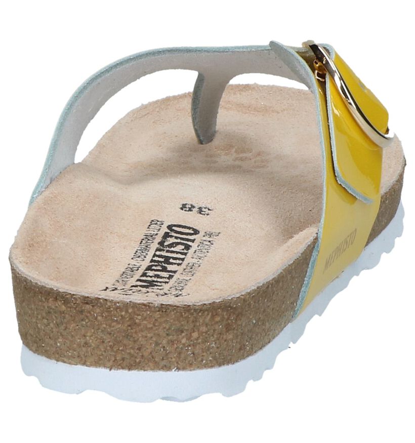 Gele Teenslippers Mephisto Natalina in lakleer (246540)
