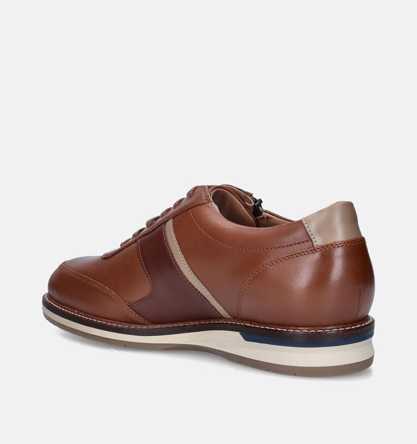 Mephisto Fabian Randy Cognac Veterschoenen voor heren (354520) - geschikt voor steunzolen