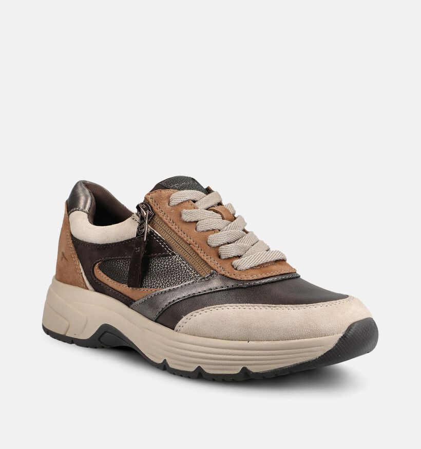Tamaris Comfort Bruine Sneakers voor dames (376310) - geschikt voor steunzolen