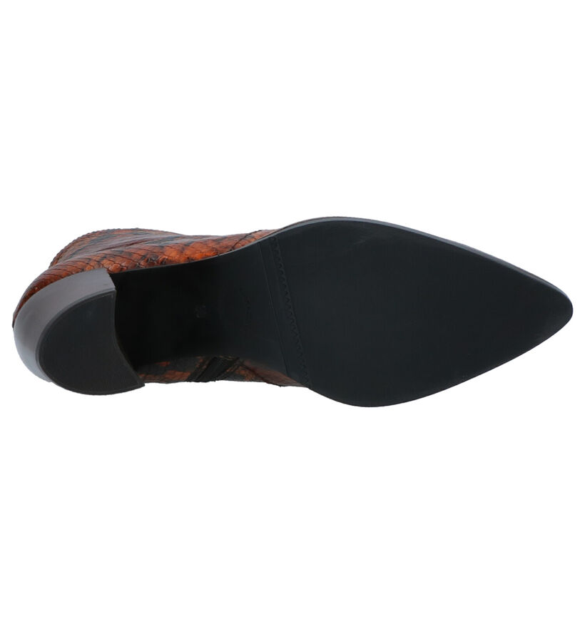 Maripé Bottines à talons en Brun clair en verni (259305)