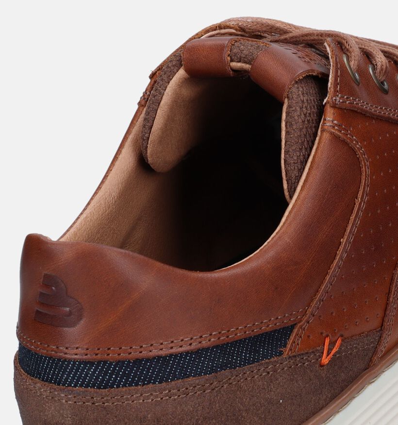 Bullboxer Chaussures à lacets en Cognac pour hommes (344478) - pour semelles orthopédiques