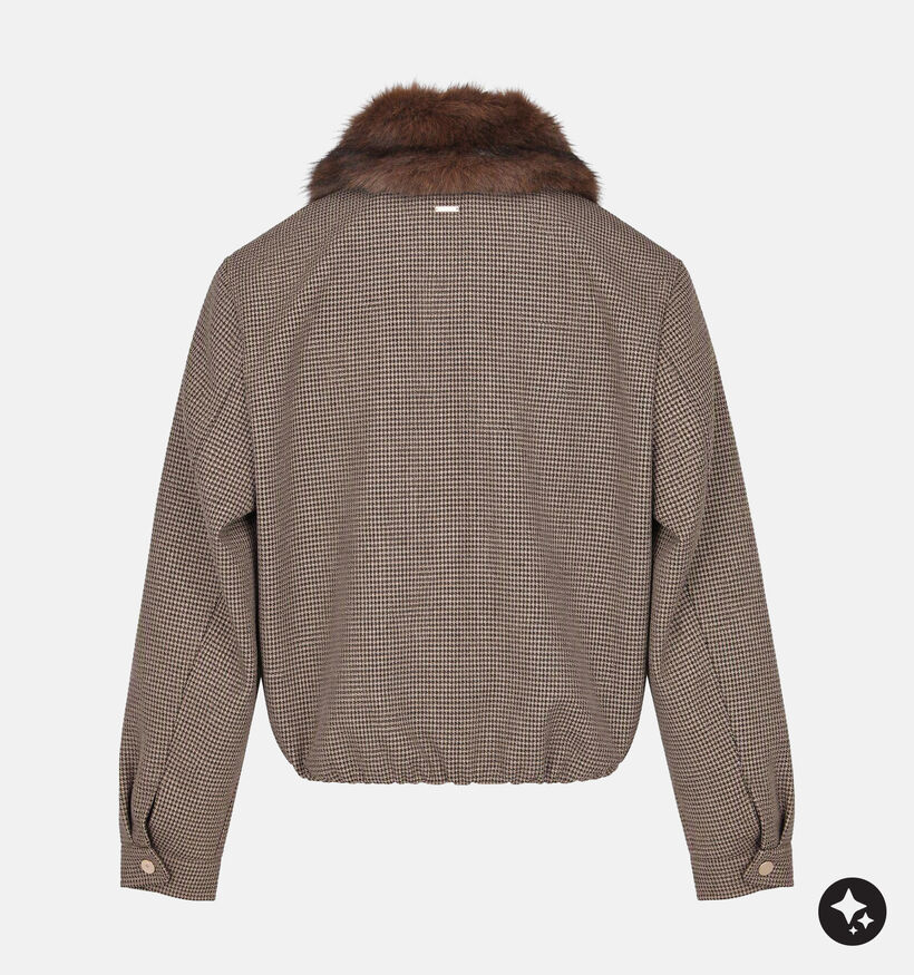 Deeluxe Original Arletta Manteau court en Marron pour femmes (382280)