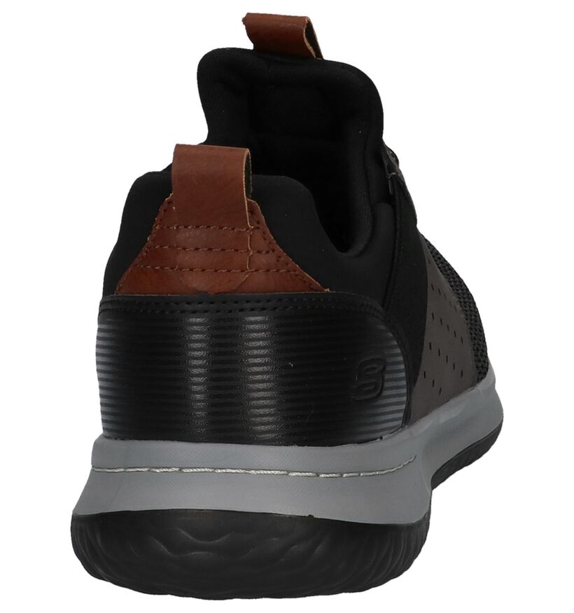 Skechers Kaki Slip-on Sneakers in kunstleer (277892)