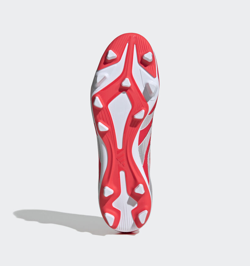 adidas Predator Club FG/MG Chaussures de foot en Rouge pour hommes (366391) - pour semelles orthopédiques