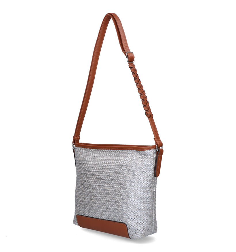 Gabor Ana Sac porté croisé en Argent en simili cuir (324633)