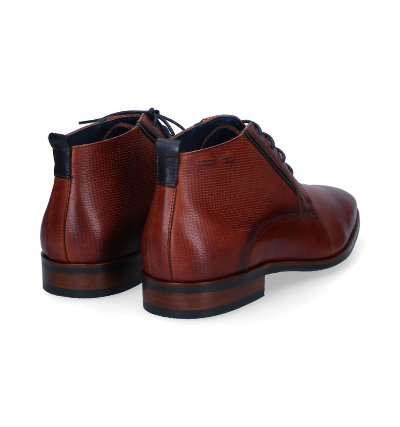 Berkelmans Estoril Chaussures habillées en Cognac pour hommes (342914) - pour semelles orthopédiques