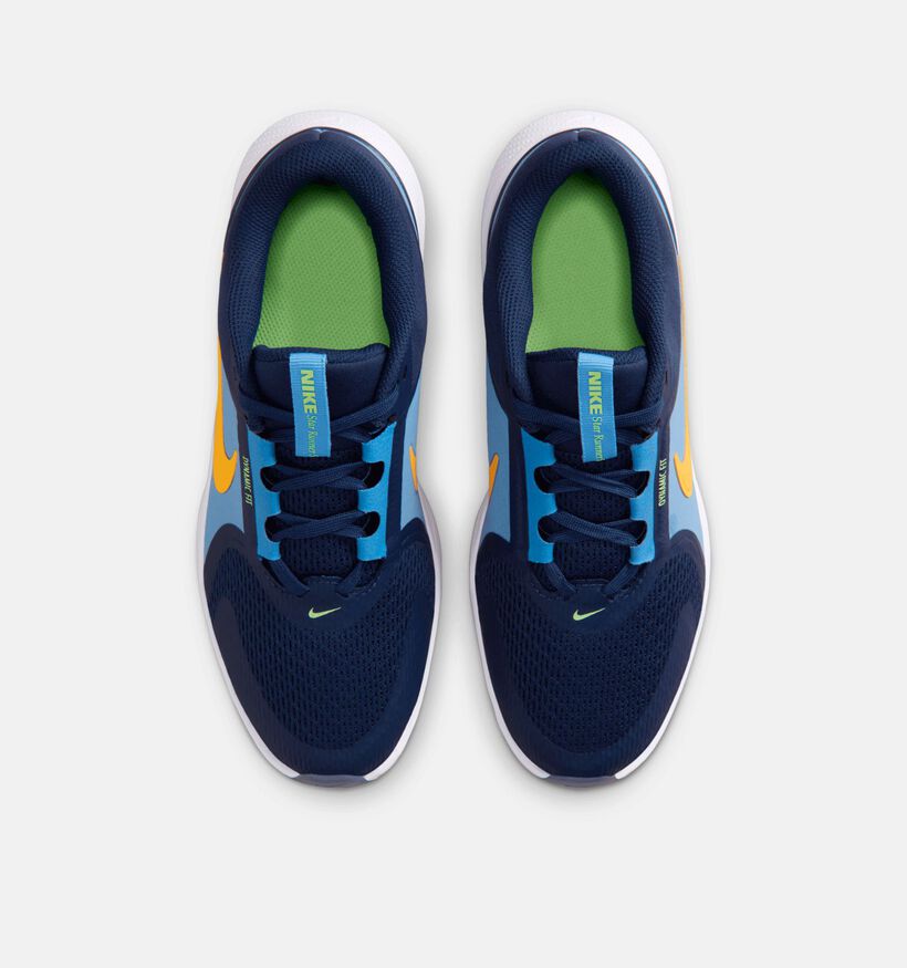 Nike Star Runner Baskets basses en Bleu pour filles, gar&ccedil;ons (367281) - pour semelles orthop&eacute;diques