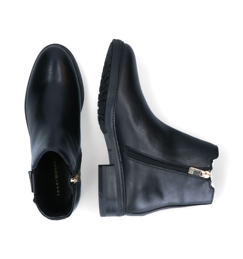 Tommy Hilfiger Hardware Bottillons en Noir en cuir (295221)