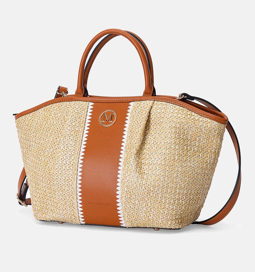 Mac Alyster Lichtbeige/Cognac Handtas met Riem voor dames (372874)