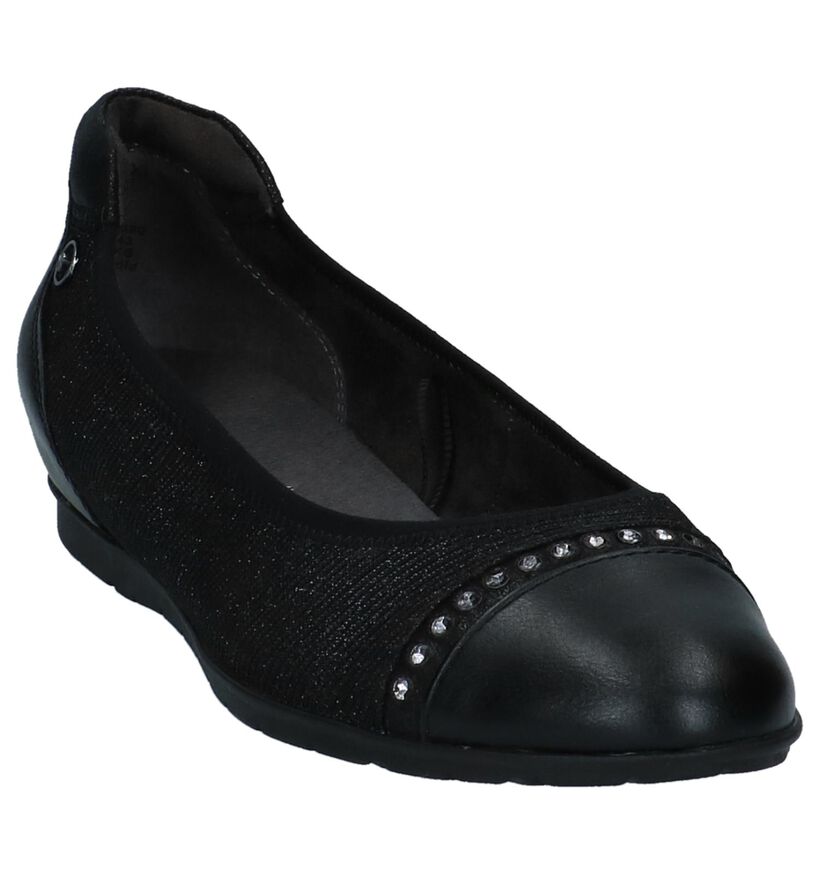 Tamaris Ballerines en Noir en textile (226784)