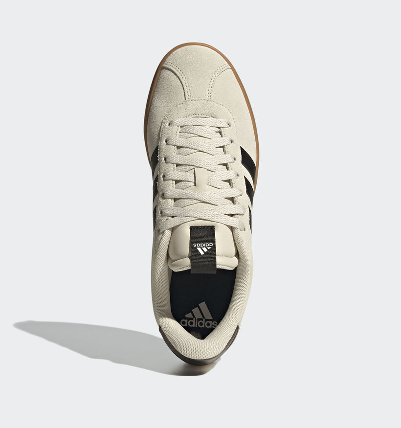 adidas VL Court 3.0 Baskets basses en Beige fonc&eacute; pour hommes (372675)