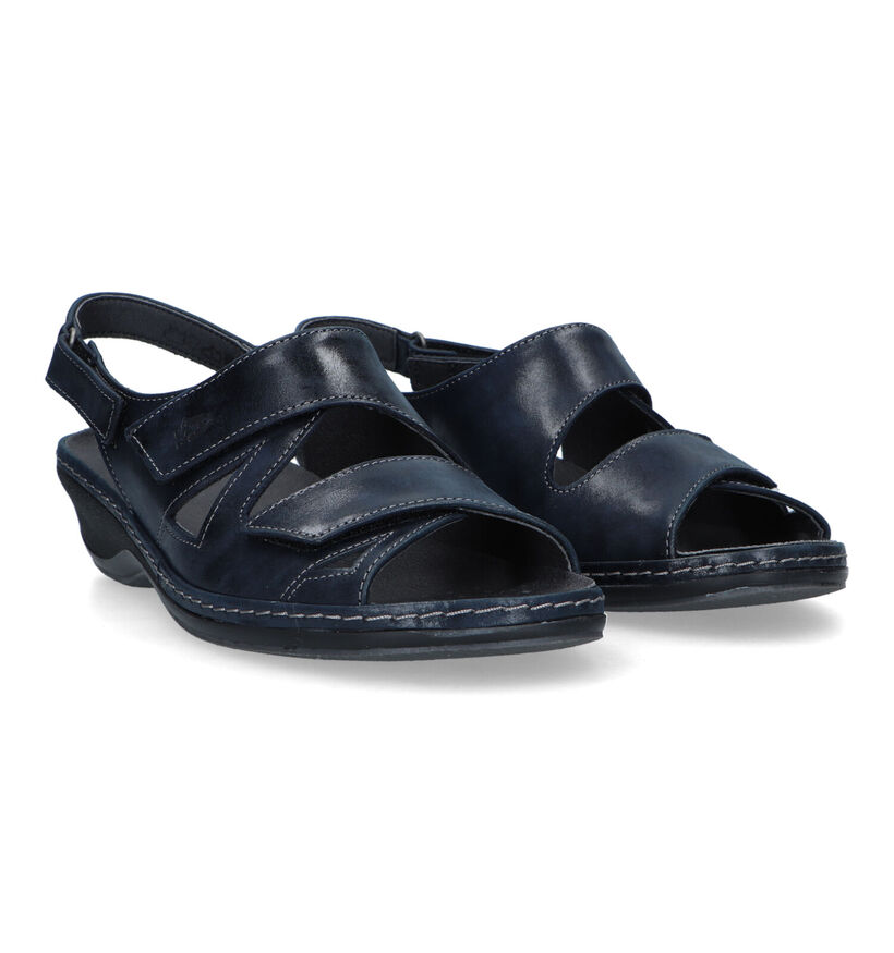 Hush Puppies Rigao Blauwe Sandalen voor dames (326993) - geschikt voor steunzolen