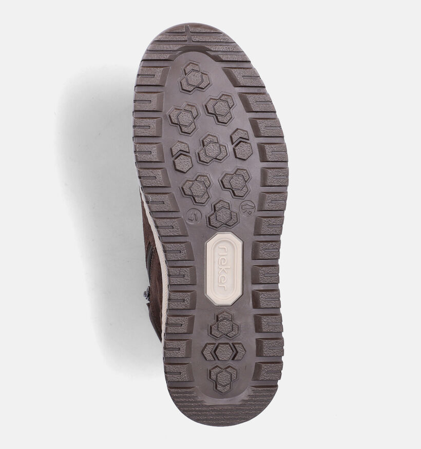 Rieker Donkerbruine Boots met Veters voor heren (379838)