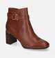 Tamaris Bottines à talons en Cognac en cuir (315438)