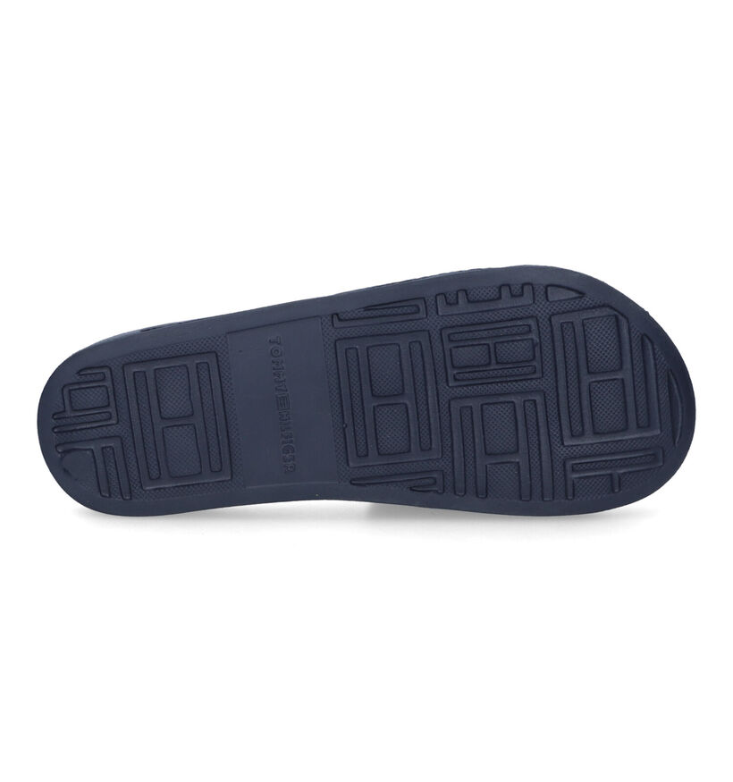 Tommy Hilfiger Corporate Blauwe Badslippers in kunststof (304049)