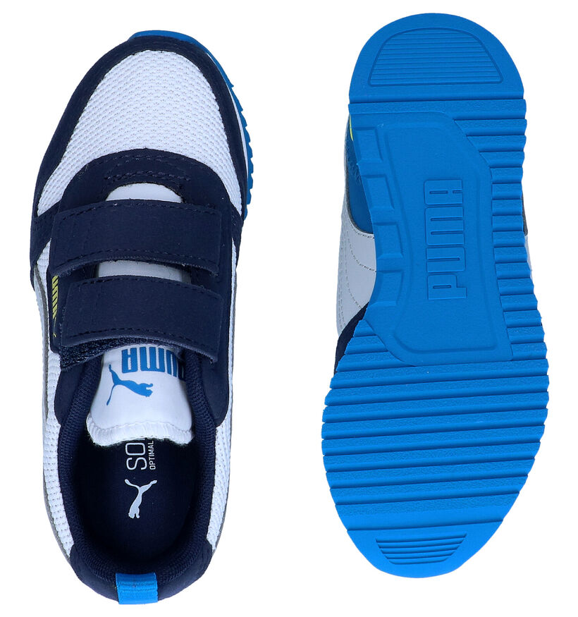 Puma R78 V Baskets en Bleu pour filles, garçons (318752)