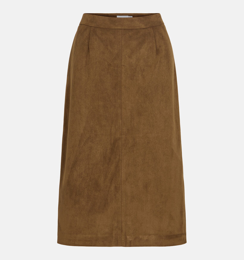 Vila Zinna Bruine Midi-Rok voor dames (378493)