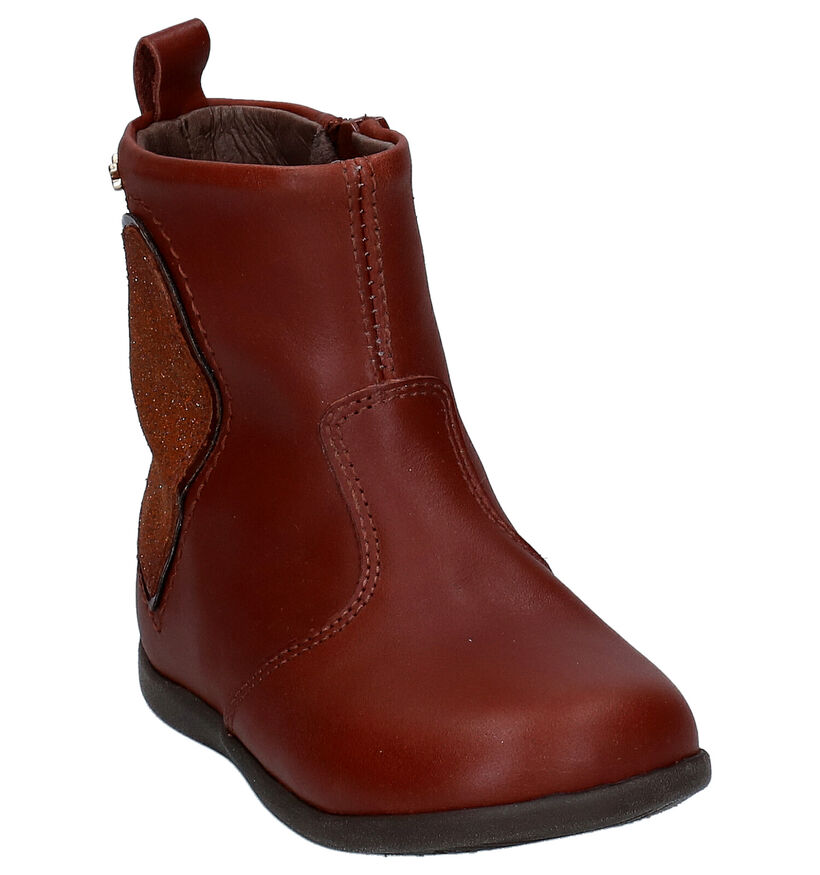 STONES and BONES Enda Bottes en Cognac pour filles (295055) - pour semelles orthopédiques