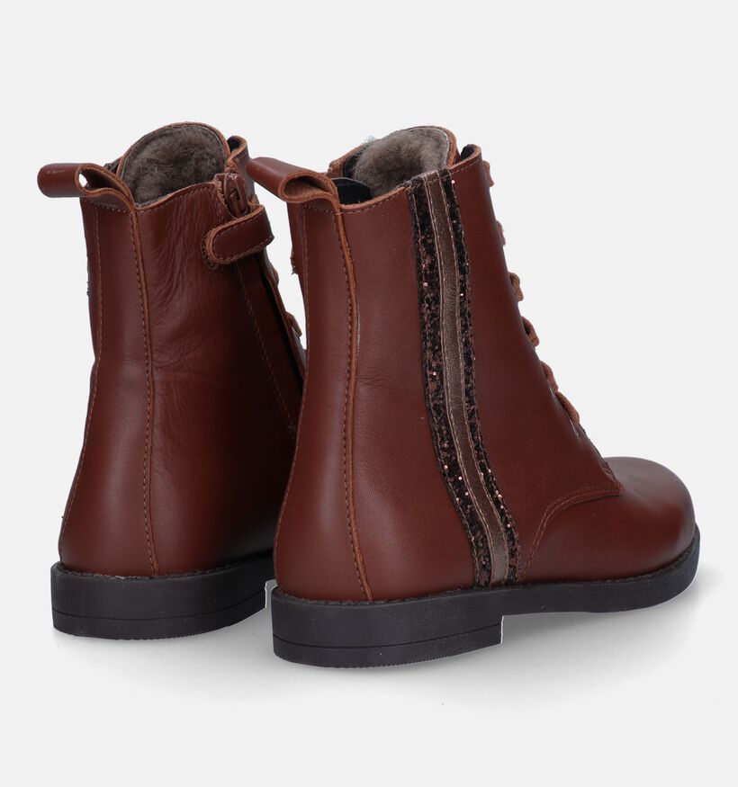 Milo & Mila Cognac Bottines voor meisjes (332067)