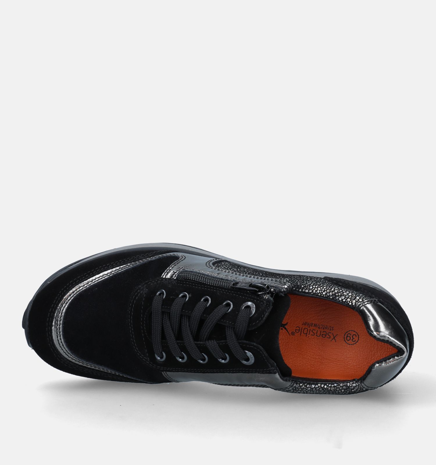 Xsensible Wembley Zwarte Sneakers Dames Sneakers Lage schoenen Online op TORFS.BE