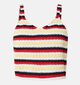 Pieces Gigi D&eacute;bardeur en Rouge/Multi pour femmes (372375)
